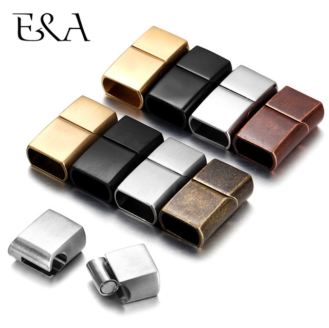 Stainless Steel Jewelry Making Accessories  Magnetic Clasps Leather  Bracelets - Jewelry Findings & Components - Aliexpress